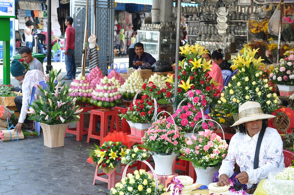 Le marché aux fleurs