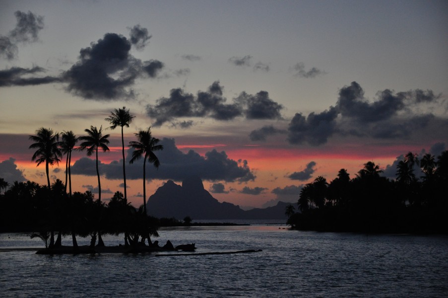 Coucher de soleil Polynésie