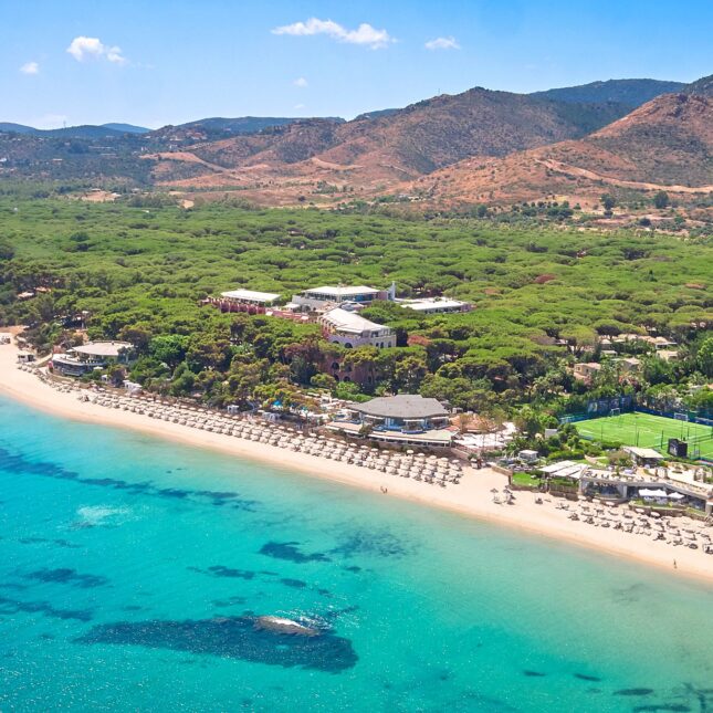 Plage d'un hôtel en Sardaigne