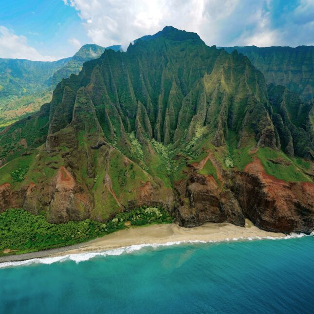 Kālepa Ridge, sur la côte Nā Pal à Kauai