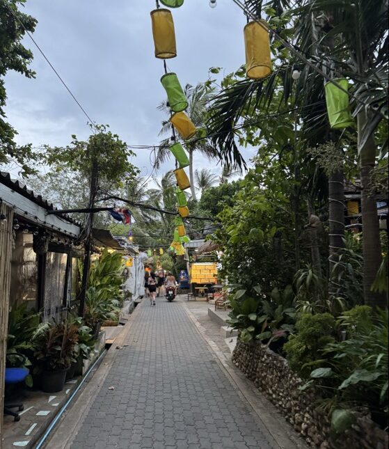 Les ruelles de Saree Beach
