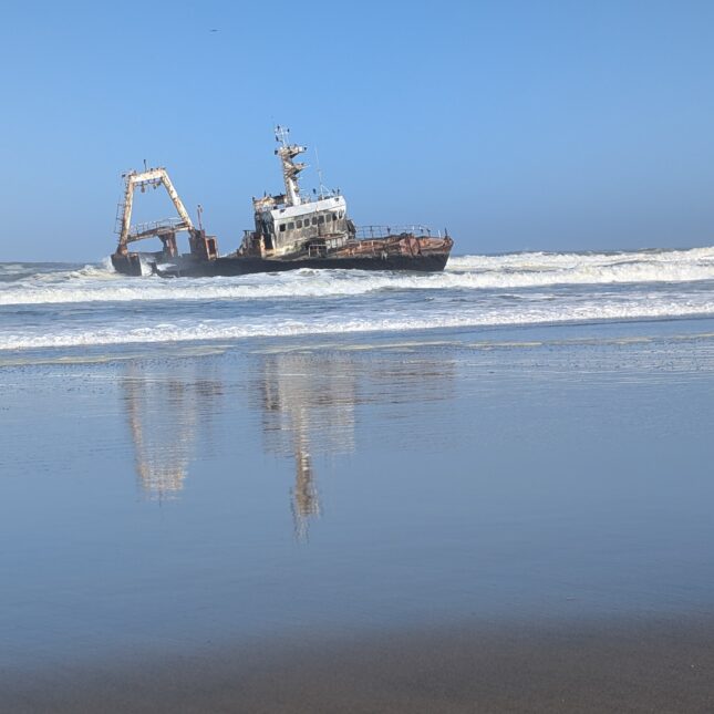 Épave du Zélia sur la Skeleton Coast