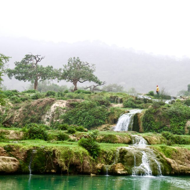Les cascades visibles en saison à Oman