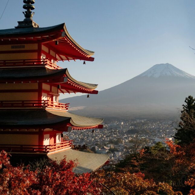 Vue sur le mont Fuji