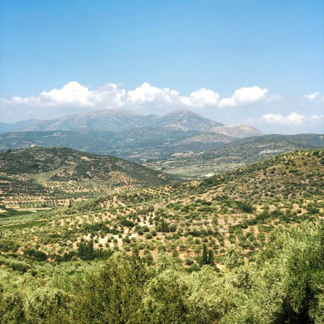 Les terres verdoyantes du Péloponnèse