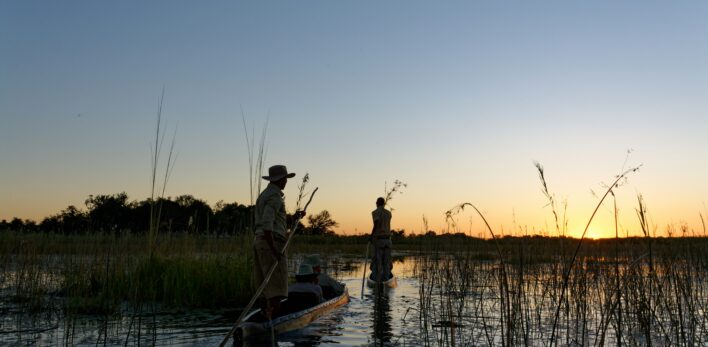Un safari en mokoro au Botswana