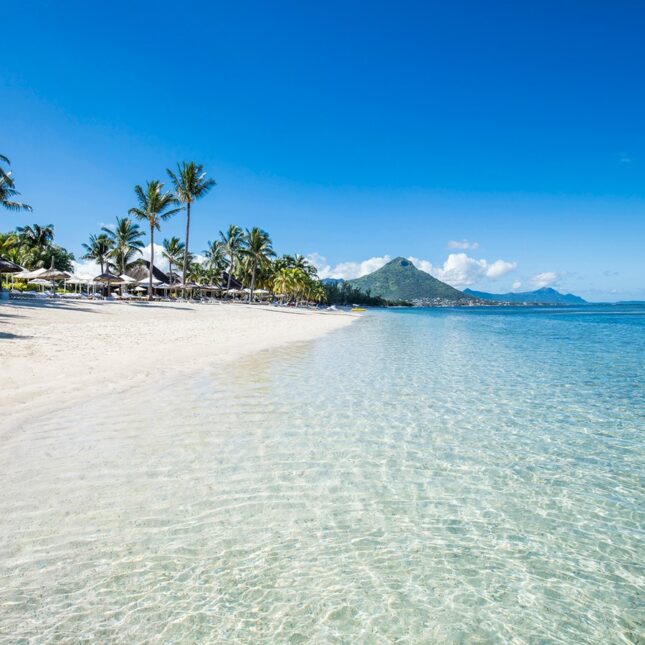 La magnifique plage du Sugar Beach à Flic en Flac