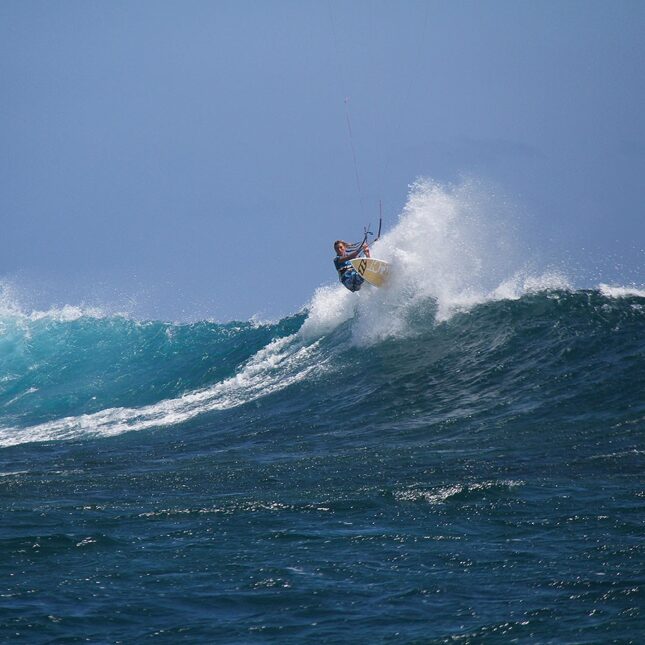 Séance de kitesurf au St. Regis Mauritius