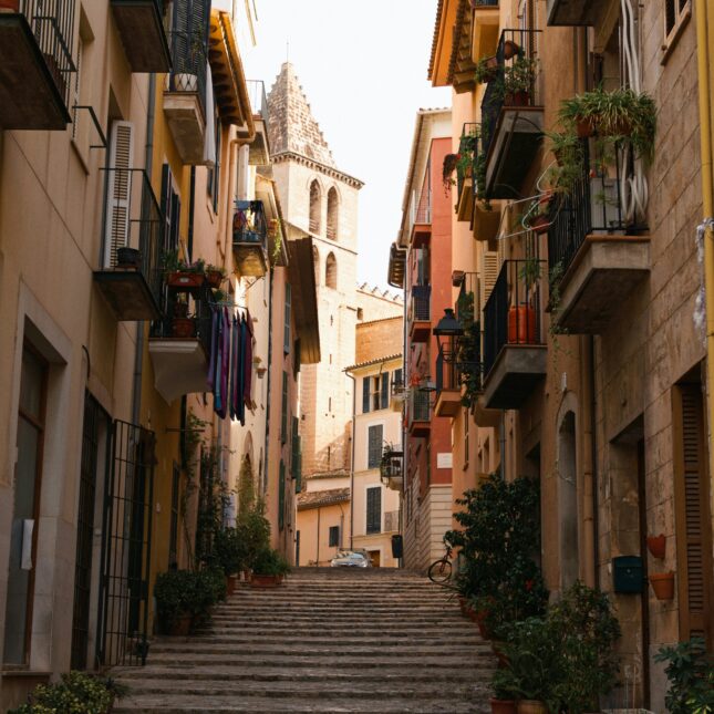 Les rues de la vieille ville de Palma